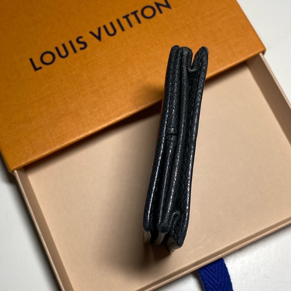 GENUINE LOUIS VUITTON Taiga Coin Case AUTHENTIC Made in France - Picture 9 of 14